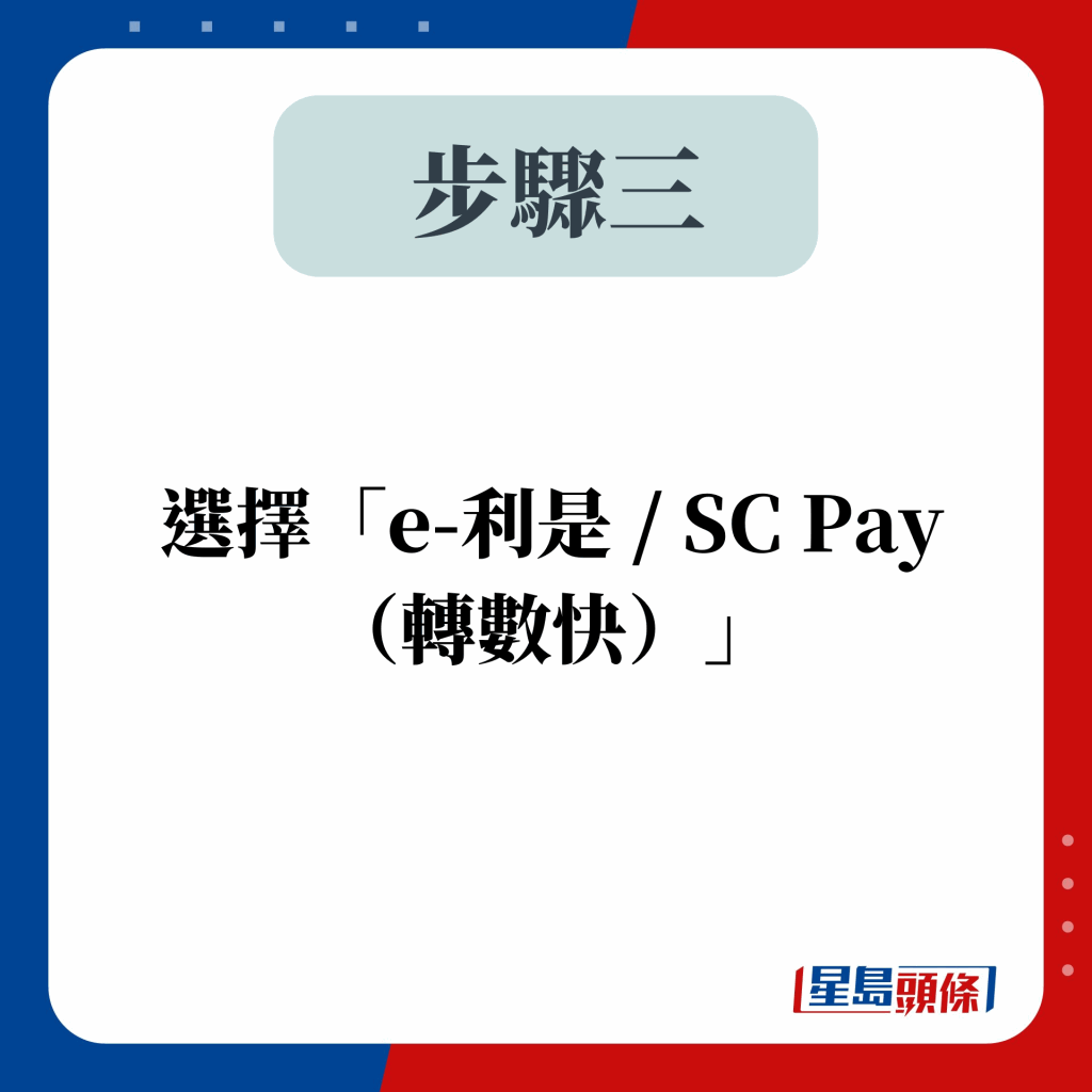 渣打銀行也推出e-利是功能，為鼓勵用戶使用SC Pay「轉數快」派電子利是。